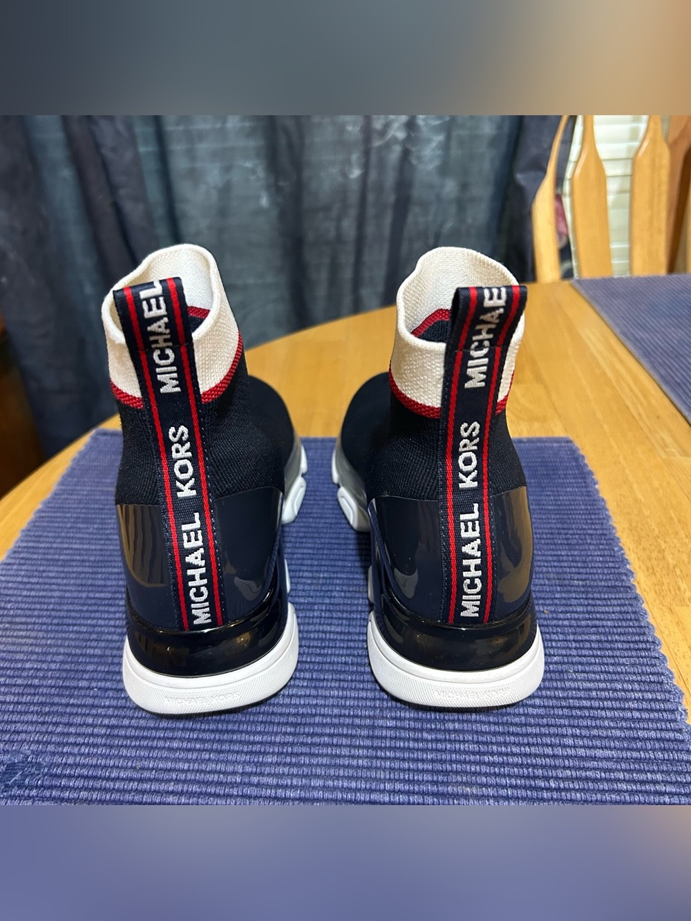 Michael Kors Kendra Bootie Fabric Sneakers Size 6 - Picture 3 of 6